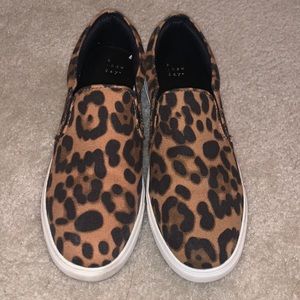 A New Day Leopard Slip On Shoes Size 10
